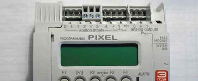 Программируемый логический контроллер «PIXEL. Контроллер Pixel: программирование и эксплуатация Контроллер pixel схема подключения приточно вытяжной вентиляции
